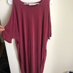 Open shoulder dress